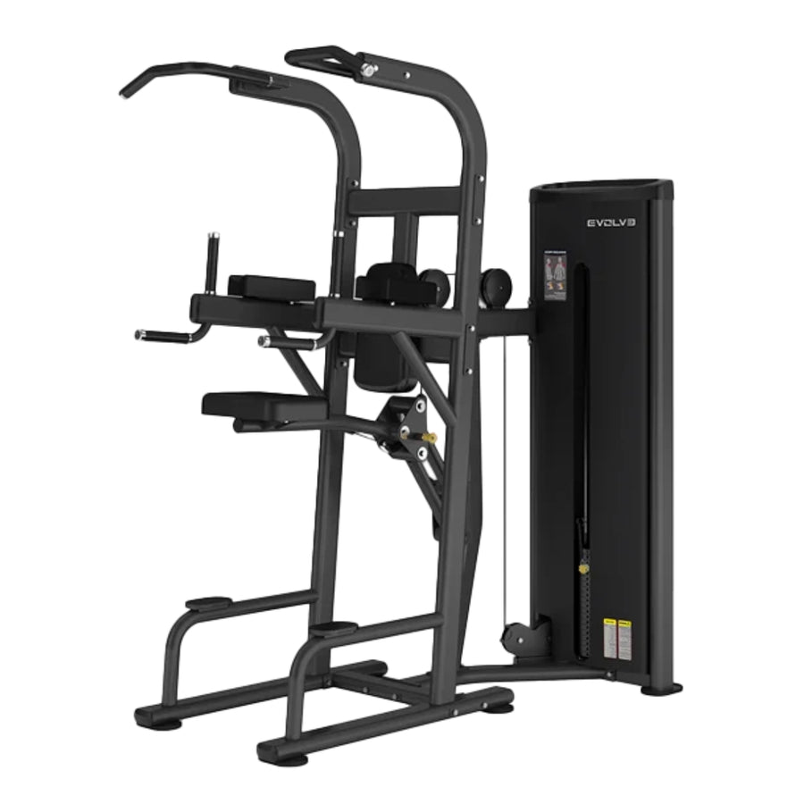Weight Assisted Chin / Dip Machine - Evolve Fitness Selectorized EC-008