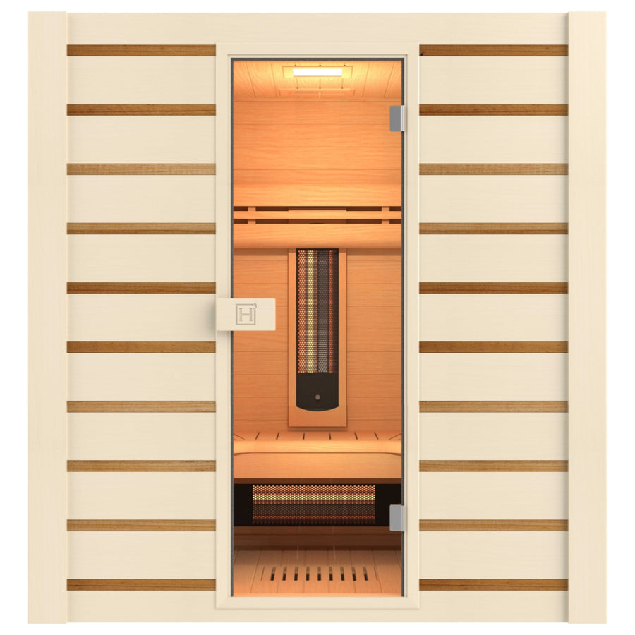 Hybride Combi Sauna (infrarood & stoom) voor 4 personen - Holl's Hybrid Combi Sauna