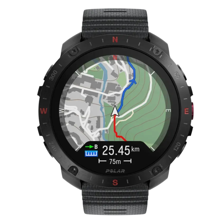 Polar Grit X2 Pro Night Black - Premium Multisport & Outdoor Horloge S-L