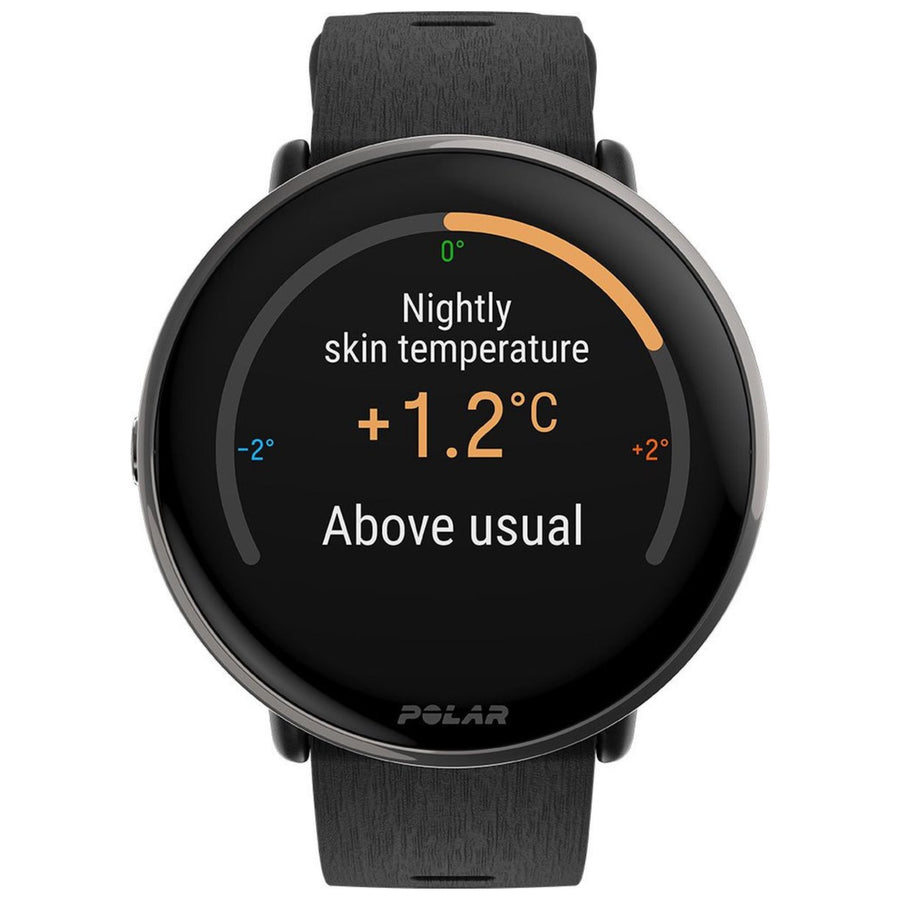 Polar Ignite 3 Titanium zwart (silicone black) - Premium Multisport Horloge S-L