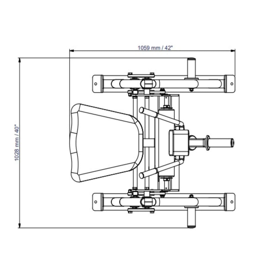 Ab Crunch Machine - Plate Loaded - Steelflex PLAC-BR