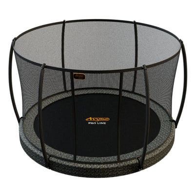 Trampoline rond Avyna Pro-Line InGround Ø245 avec filet de sécurité - 4 coloris - avec housse offerte