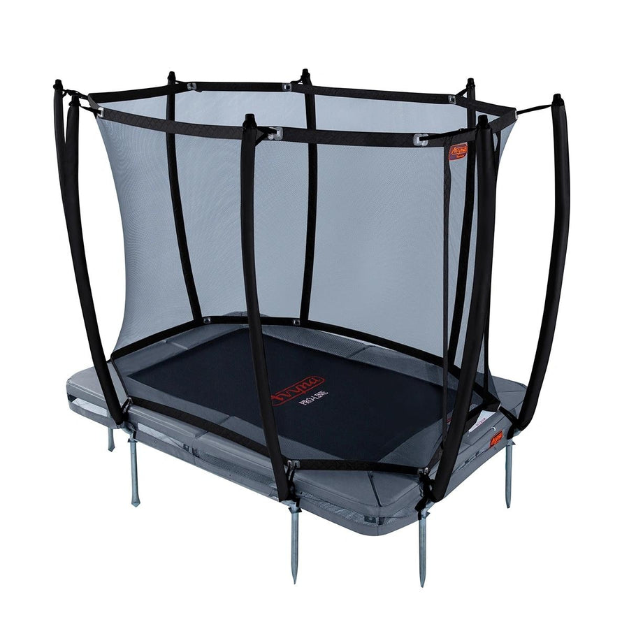 Avyna Pro-Line InGround Trampolin 275 x 190 cm (213) mit Sicherheitsnetz – 4 Farben