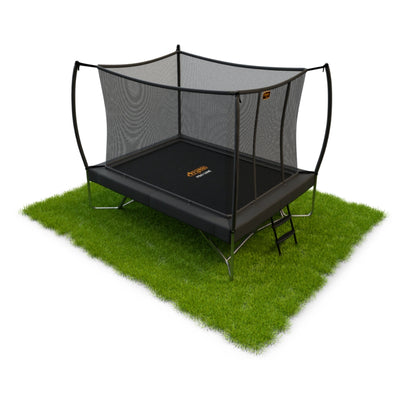 Trampoline en saillie Avyna Pro-Line rectangulaire 275x190 (213) avec filet - HD Plus - gris - avec housse offerte