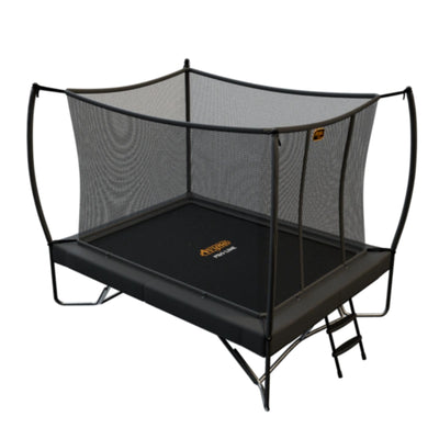 Avyna Pro-Line opbouw trampoline rechthoekig 275x190 (213) met net - HD Plus - grijs - met gratis afdekhoes