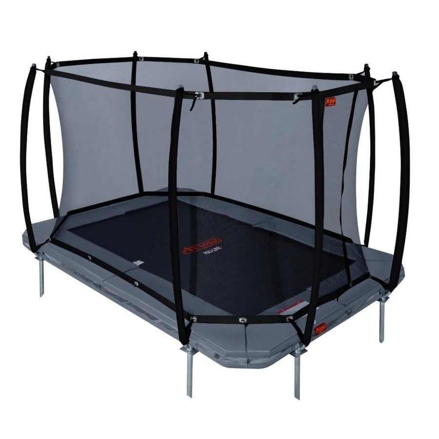 Avyna Pro-Line InGround Trampolin 340 x 240 cm (234) mit Sicherheitsnetz – 4 Farben