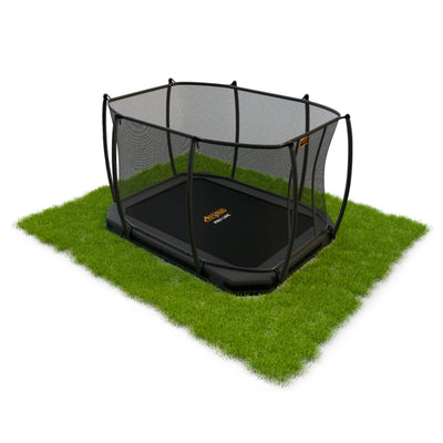 Avyna Pro-Line InGround Trampolin 340 x 240 cm (234) mit Sicherheitsnetz – HD Plus – Grau