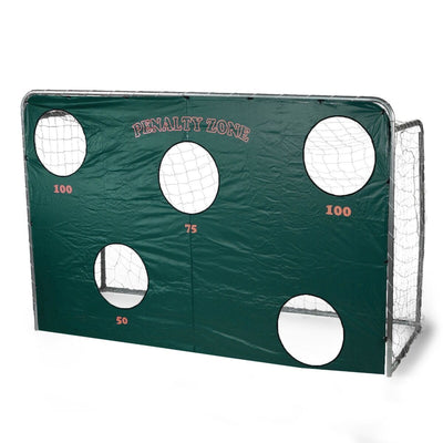 Voetbaldoelen met penaltywand / trainingswand (set van twee) - Avyna TEGO-2-COMBI 300x200x120 cm - incl. net