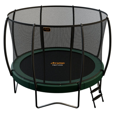 Trampoline en saillie Avyna Pro-Line rond (Ø365 cm) avec filet - 3 coloris - avec housse offerte