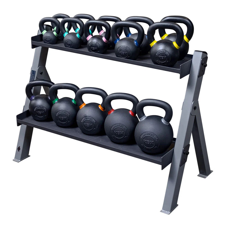 Body-Solid GDKR100 - Tweelaags opslagsysteem voor dumbbells en kettlebells