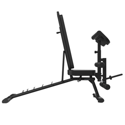 Banc de fitness réglable Bodytone HBC03 - (inclinaison / plat + boucles biceps / boucles jambes)