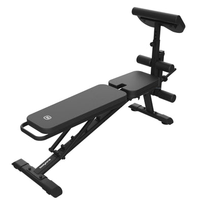 Bodytone HBC03 verstelbare fitnessbank - (incline / flat + biceps curls / leg curls)