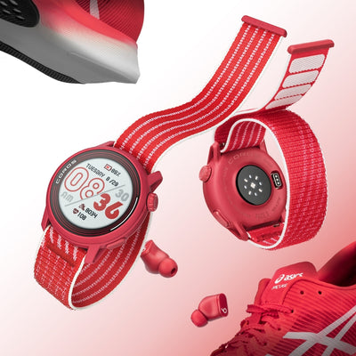 Coros PACE 3 Track Edition Rouge - Montre GPS Sport &amp; Aventure / Montre Multisport