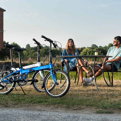 Vouwfiets - Dahon Mariner D8 20" - Lagoon / Metallic Blauw - 8-speed derailleur - V brakes