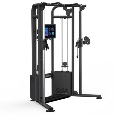 Digital Dual Adjustable Pulley / functional trainer machine - Evolve Fitness Digital Selectorized DS-450