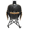 Kamado Barbecue XXL – Evolve Advanced 61 cm – inklusive Zubehör – Tische mit Holzplatte