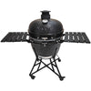 Kamado Barbecue XXL - Evolve Advanced 61 cm - inclusief accessoires - zwarte opzettafels