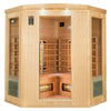 Sauna d'angle infrarouge pour 3 personnes - France Sauna Apollon Quartz 3 places 