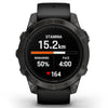 Garmin Epix Pro (G2) 47mm & 51mm Sapphire Edition - Carbon Gray DLC titanium met zwarte siliconen band - Premium multisport & outdoor horloge