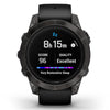 Garmin Epix Pro (G2) 47mm & 51mm Sapphire Edition - Carbon Gray DLC titanium met zwarte siliconen band - Premium multisport & outdoor horloge