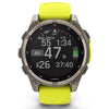 Garmin Fenix ​​​​8 Sapphire Solar – 47 mm &amp; 51 mm – Titan mit Amp-Gelb/Graphit-Silikonarmband – Premium-Multisportuhr