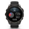 Garmin Fenix 8 Sapphire - 47 mm / AMOLED - Carbon grey DLC-titanium met zwarte siliconen band - Premium multisport horloge