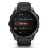 Garmin Fenix 8 Sapphire - 47 mm / AMOLED - Carbon grey DLC-titanium met zwarte siliconen band - Premium multisport horloge