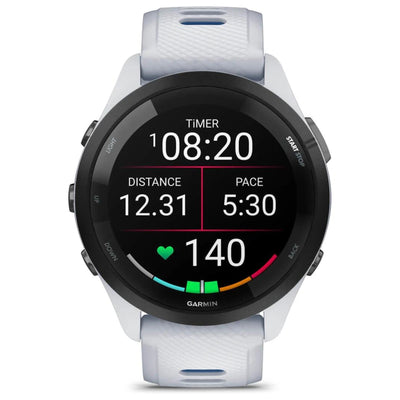 Garmin Forerunner 265 Blanc - 46mm - Montre running &amp; multisport