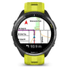 Garmin Forerunner 965 Noir avec bracelet en silicone jaune-noir - 47 mm - Montre de course et multisports premium