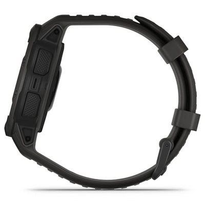 Garmin Instinct 2 Solar Schwarz / Graphit – 45 mm – Robuste Smartwatch für Multisport- und solarbetriebene Abenteuer