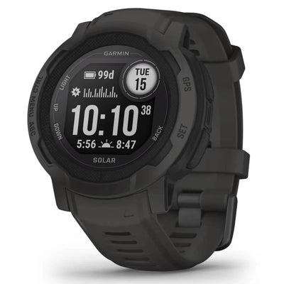 Garmin Instinct 2 Solar Zwart / Graphite - 45 mm - Robuuste smartwatch voor multisport & avontuur op zonne-energie