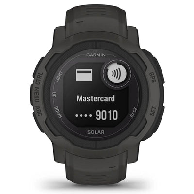 Garmin Instinct 2 Solar Noir / Graphite - 45 mm - Montre intelligente robuste pour les aventures multisports et à énergie solaire