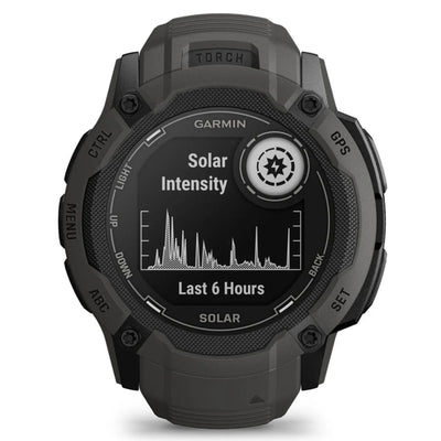 Garmin Instinct 2X Solar Graphite / Black – 50 mm – Robuste Smartwatch für Multisport- und solarbetriebene Abenteuer