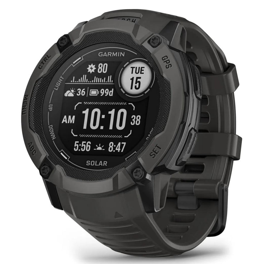 Garmin Instinct 2X Solar Graphite / Zwart - 50 mm - Robuuste smartwatch voor multisport & avontuur op zonne-energie