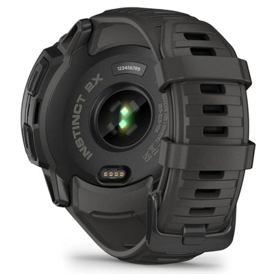 Garmin Instinct 2X Solar Graphite / Noir - 50 mm - Montre intelligente robuste pour les aventures multisports et à énergie solaire