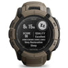 Garmin Instinct 2X Solar Tactical Edition Coyote Tan / Brown - 50 mm - Montre intelligente tactique robuste pour les aventures multisports et alimentées à l'énergie solaire