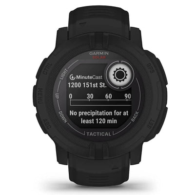 Garmin Instinct 2 Solar Tactical Edition Noir - 45 mm - Montre intelligente tactique robuste pour les aventures multisports et alimentées à l'énergie solaire