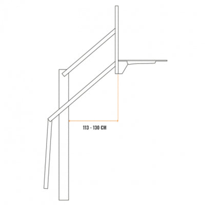 Goalrilla DC72E1 Professioneller Basketballpfosten (Inground) – höhenverstellbar