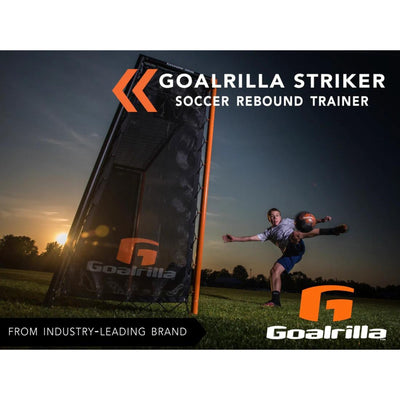 Goalrilla Striker Trainer - But de football en acier avec filet à rebond