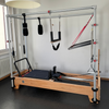 Holz-Kombi-Cadillac-Reformer – Buchenholz – Körper- und Übungs-Pilates P004