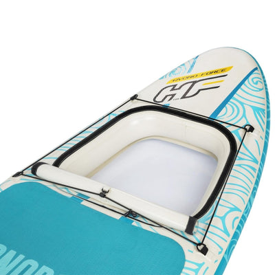 SUP-Board-Set – Hydro Force Panorama – mit Sichtfenster &amp; Zubehör – 340 x 89 x 15 cm