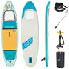 SUP-Board-Set – Hydro Force Panorama – mit Sichtfenster &amp; Zubehör – 340 x 89 x 15 cm