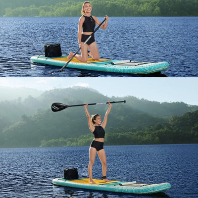 SUP-Board-Set – Hydro Force Panorama – mit Sichtfenster &amp; Zubehör – 340 x 89 x 15 cm