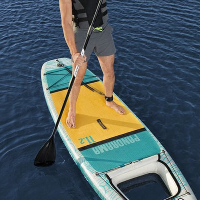 SUP-Board-Set – Hydro Force Panorama – mit Sichtfenster &amp; Zubehör – 340 x 89 x 15 cm