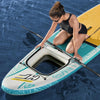 SUP-Board-Set – Hydro Force Panorama – mit Sichtfenster &amp; Zubehör – 340 x 89 x 15 cm