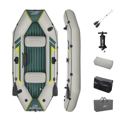 Opblaasbare boot voor 3 personen - Hydro Force Ranger Elite X3 - met accessoires