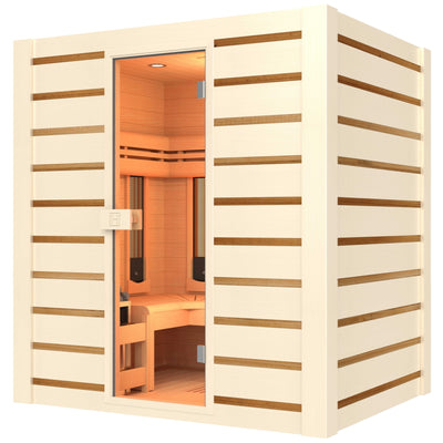 Hybride Combi Sauna (infrarood & stoom) voor 4 personen - Holl's Hybrid Combi Sauna