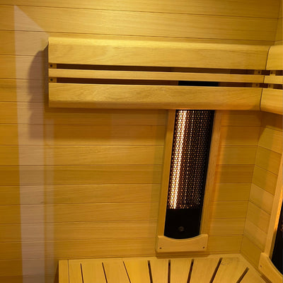 Hybrid-Kombi-Sauna (Infrarot &amp; Dampf) für 4 Personen – Holl's Hybrid-Kombi-Sauna