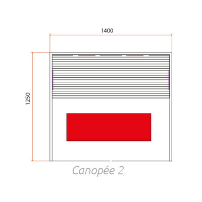 Sauna infrarouge pour 2 personnes - Holl's Canopée 2