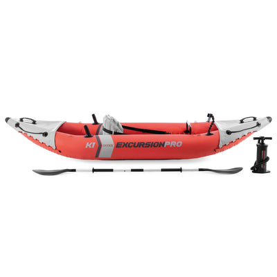 Kayak gonflable avec pagaies, pompe, sac à dos et siège kayak - Intex Excursion Pro - 1 personne